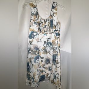 Dress Barn Floral Midi Dress. Size 14 Woman.